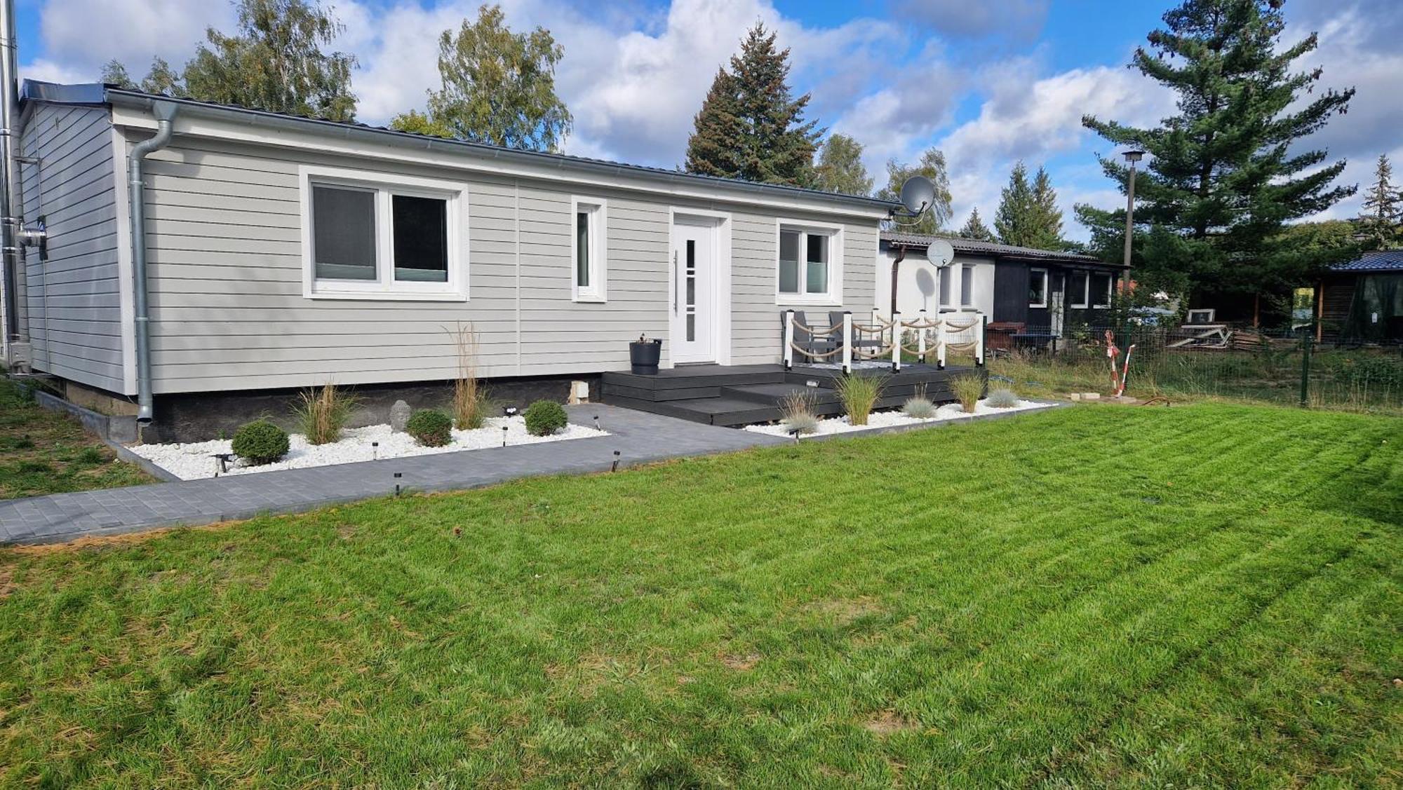 Ferienhaus Seeoase - 70Qm - Kamin -Terrassen - Parkplatz - Badestelle Fusslaeufig Joachimsthal Esterno foto